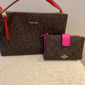 hand bag and wallet